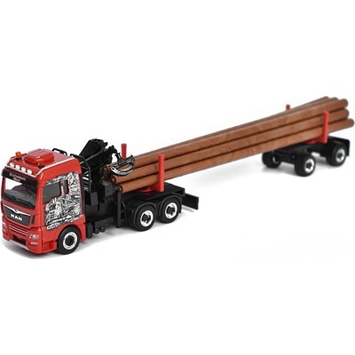 Herpa MAN TGX XLX 6c přeprava dřeva 1:87