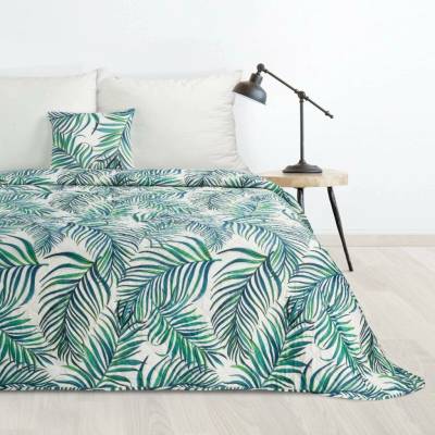 Design 91 PŘEHOZ NA POSTEL D91 PALMS 02 200X220 CM VZOROVANÁ