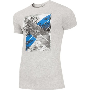 4F Мъжка Тениска 4F TSM025A Light Grey (TSM025A-27M)