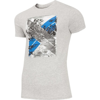 4F Мъжка Тениска 4F TSM025A Light Grey (TSM025A-27M)