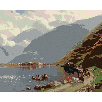 Zuty Malování Podle Čísel Pohled Na Lardalsoyri Themistokles Von Eckenbrecher 80 x 100 cm Plát