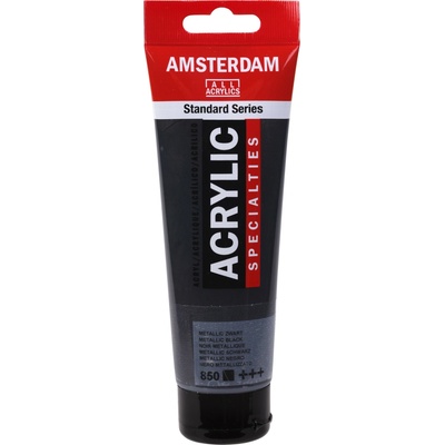 Amsterdam Standard akrylová farba 850 metallic black 120 ml