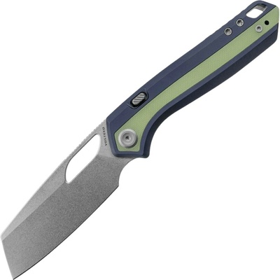 Vosteed Kroc 329, S35VN Stonewash,Dark Slate Blue Aluminum&GID G10 A1814