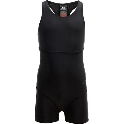 Slazenger Детски бански костюм Slazenger LYCRA® XTRA LIFE Boyleg Swimming Suit Junior Girls - Black