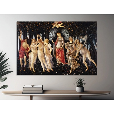 Primavera - Sandro Botticelli Varianta: 70x50 cm - na KAPA desce 5 mm (k zavěšení)
