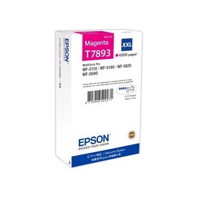 EpsonworkforceBlaek Epson T7893 Magenta касета с мастило XXL (C13T789340)