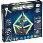 Supermag магнитен строителен комплект Glow 45бр (0666)