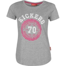 Kickers Print T Shirt Ladies Pink