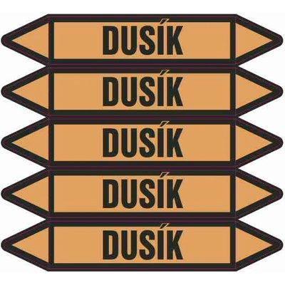 Grafiko | Dusík - dle ČSN 13 0072 - Materiál fólie s ochrannou laminací, Rozměr aršík 5ks šipka 250x52mm