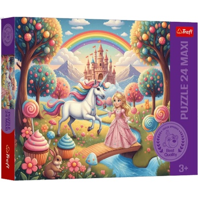 TREFL Princezna a jednorožec MAXI 24 dílků