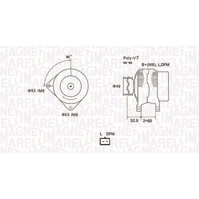 MAGNETI MARELLI Generátor 063731814010