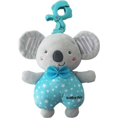Baby Mix edukačná hrajúca plyšová hračka s klipom koala