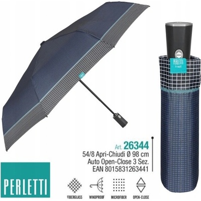 Perletti Time pánsky plnoautomatický deštník Scozzese 26344