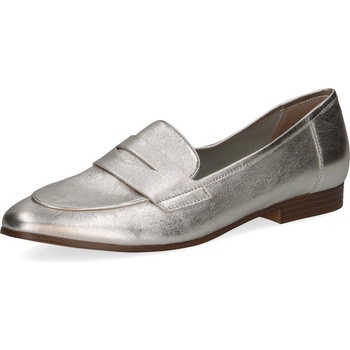 Caprice dámské mokasíny stříbrné