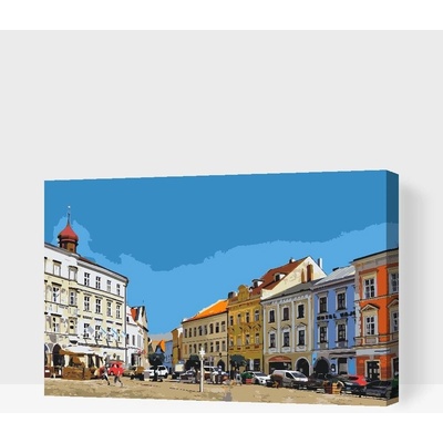 Painting Queens Painting Queens Jindřichův Hradec 2 80 x 120 cm vypnuté plátno na rám PBN/JINDRICHUVHRADEC2/80X120/W