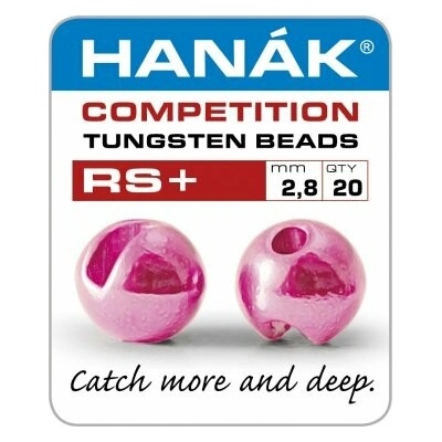 Hanák HA RS+tung.hlavičky metalická světle růžová 2.5mm, 0.13g, 20ks
