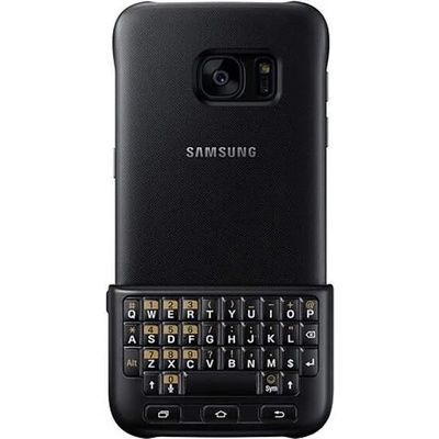 Samsung Keyboard Cover QWERTY EJ-CG930U - поликарбонатов кейс и клавиатура за Samsung Galaxy S7 SM-G930 (черен)