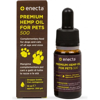 * Enecta CBD konopný olej pre zvieratá 5%, 500 mg, 10 ml