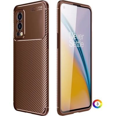 OnePlus Nord 2 5G Удароустойчив Carbon Fiber Калъф и Протектор