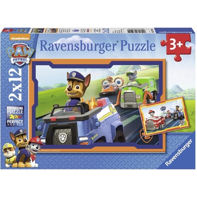 Ravensburger - Puzzle 2x12 Paw Patrol in action II - 40 - 99 piese