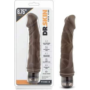 Dr Skin Dr. Skin Vibe No. 6 - реалистичен вибратор - кафяв