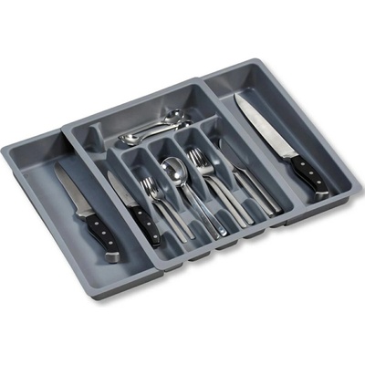 Kesper Plastový kuchyňský organizér Loft Grey, 50x38 cm