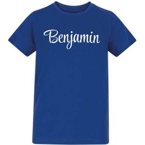 AWD Детска тениска AWD Unisex Kids Cotton Short Sleeve T-Shirt - Royal Blue