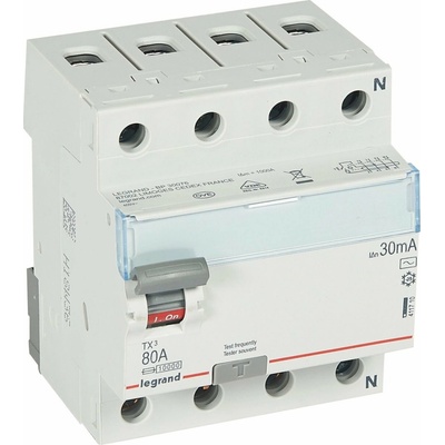 Legrand 80A/30mA/4p/AC 411710