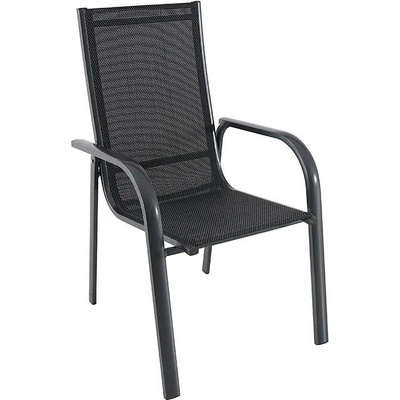 Sunfun Maja Stohovateľné 69 x 59 x 100 cm, hliník, textil, tmavosivá, FCA01107