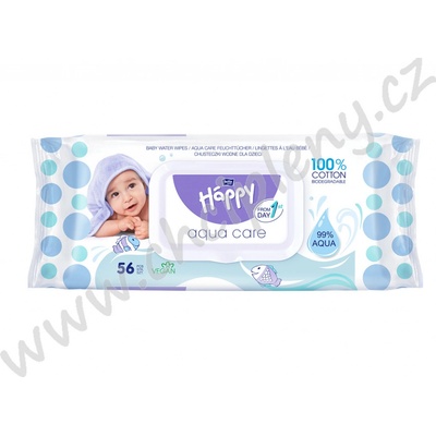 HAPPY Baby Čistící ubrousky Aqua care 56 ks – Zboží Mobilmania
