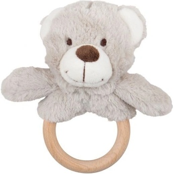 Image 1 of BIGJIGS - Дървен бебешки ринг - Меченце