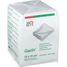 Gazin Gáza hydrofil.skl.kompr. 10 x 10 cm/100 ks 8vrst.