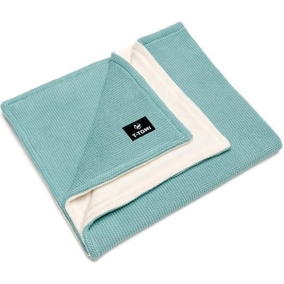 T Tomi Dětská pletená deka Winter Waves Mint