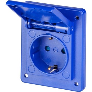 SCAME Контакт шуко 2P+Е 16A, IP54 с детска защита, серия Domo панелен монтаж 70х87мм - 570.4062 (570.4062)