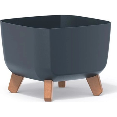 PROSPERPLAST Kvetináč GRACIA SQUARE 29cm antracit