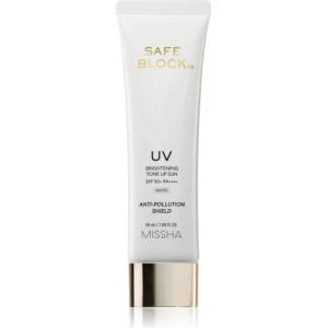 Missha Safe Block RX Brightening Tone Up Sun тониращи слънцезащитни продукти да уеднакви цвета на кожата SPF 50+ 50ml
