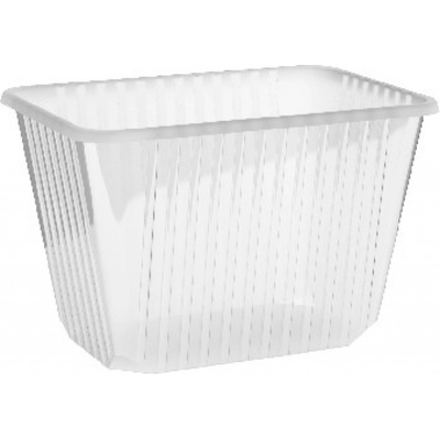 Wimex - Vanička hranatá průhledná 2000 ml (PP) (50 ks)