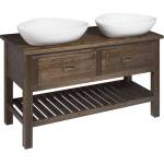 SAPHO Brand - Шкаф за мивка 130x73x50 см, 2 чекмеджета, байцван смърч BA131S (BA131S)