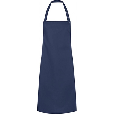 Karlowsky Zástěra Santorini s nastavitelným páskem laclu s druky 215 g/m modrá námořní KY072