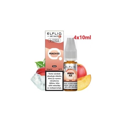 ElfLiq Nic Salt Peach Ice 4 x 10 ml 10 mg