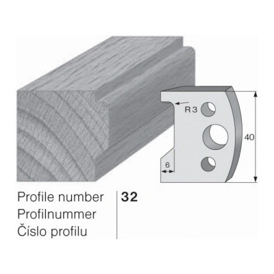 IGM profil 032 - pár omezovačů 40x4mm SP