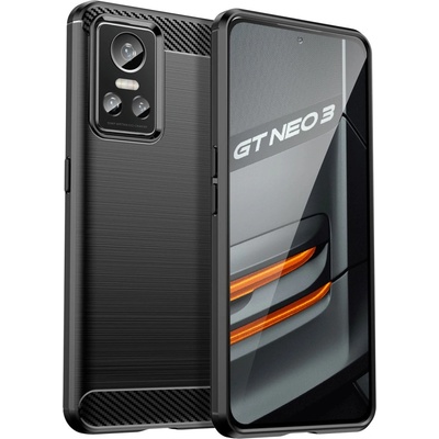 HQWear Кейс HQWear Carbon Case за Realme GT Neo 3, гъвкав, черен (9145576267646)
