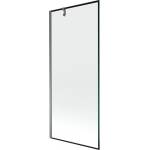 Mexen Next преграда за вана 1-крилна 80 x 150 см, черна рамка, gun metal - 895-080-000-00-70-95 (895-080-000-00-70-95)