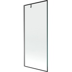 Mexen Next преграда за вана 1-крилна 80 x 150 см, черна рамка, gun metal - 895-080-000-00-70-95 (895-080-000-00-70-95)