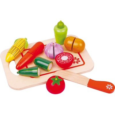 Lelin Дървени зеленчуци за рязане, с дъска (l40047)