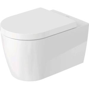 Duravit ME by Starck - Окачена тоалетна чиния със седалка SoftClose, Rimless, DuraShield, бяла 452909AAA1 (452909AAA1)