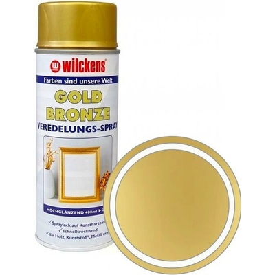 Wilckens Goldbronze Veredelungs dekoračná farba v spreji 400 ml bronzovo zlatý efekt