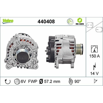 Alternátor VALEO 440408