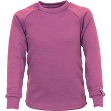 Crawler Merino tričko dlouhý rukáv kulatý výstřih dětské Vřesová