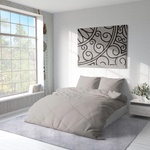  Спално бельо в сиво от качествено Хасе Памук Flat Grey